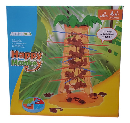 Juego De Mesa Monkey Locos En Caja (22x22x6 Cm)