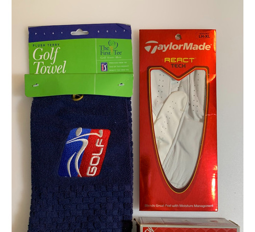 Set De Guante Toalla Y Pelotas De Golf Taylormade Callaway