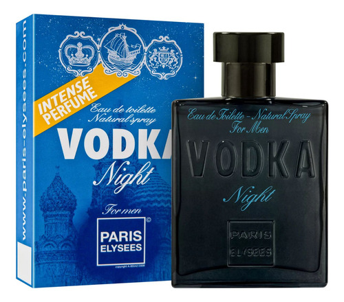 2 Vodka Night Paris Elysees Eau De Toilette - Perfume 100ml