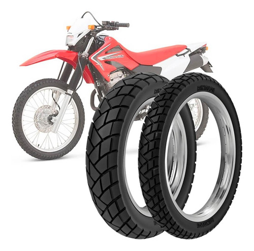 2 Pneu Xr 250 Tornado Rinaldi 120/80-18 62s 90/90-21 54s R34