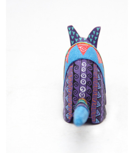 Alebrije De Armadillo Pequeño De Madera Tallada, Aripo