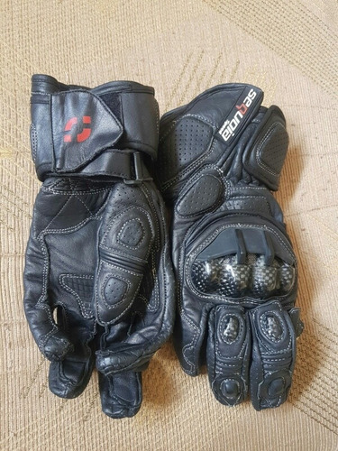 Imagen 2 de 2 de Guantes Sequoia De Cuero Para Moto Racing