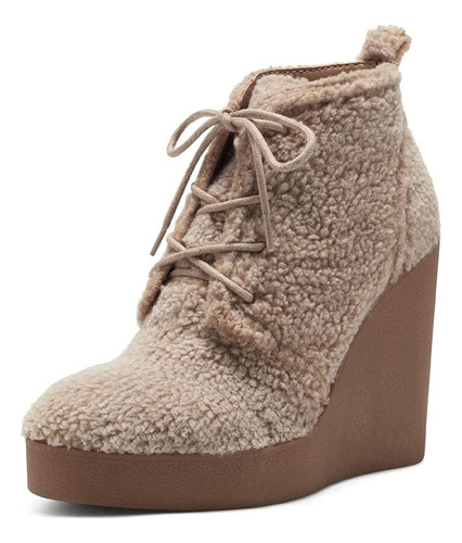 Mesila Wedge Bootie Ankle Bootie, Dark Nat B096l34vvd_310324