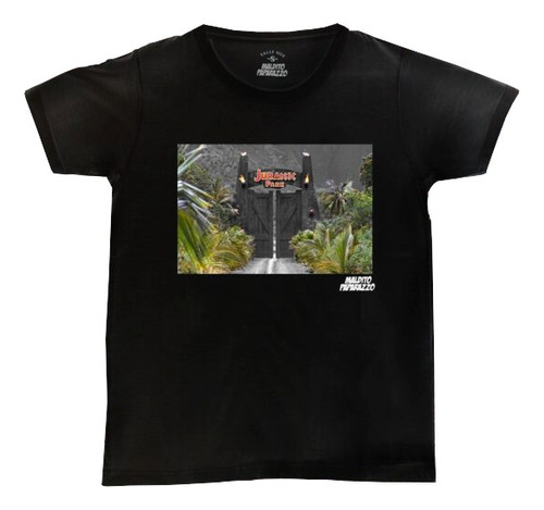 Jurassic Park Entrada - Remeras 100% Algodón