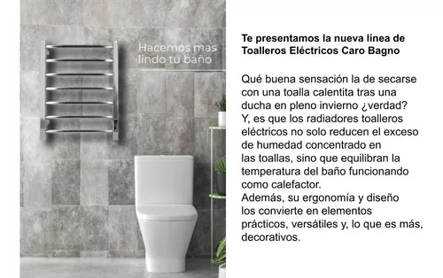 Mantén tus toallas cálidas con nuestro toallero eléctrico para baño