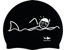 Comprar Gorra Natación Adulto Modelo Apuro Color Negro - Escualo Diseño de la tela Estampado Talla unitalla