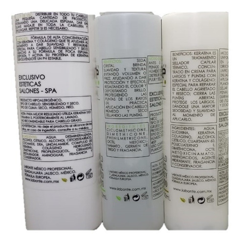 Kit Labonté Mantenimiento Lisos Shampoo + Keratina 1lt