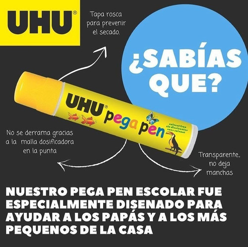 Uhu Super Glue Fast Control Pack 2 + 1 Glue Pen De Regalo