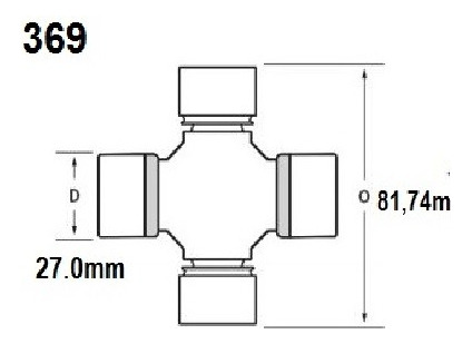 Cruceta Cruceta Ford 51-10 Chevrolet 54-12 Dodge 74-11 Jeep 