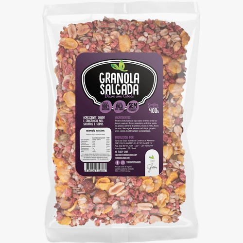 Granola Salgada Bacon Com Cebola - 400g