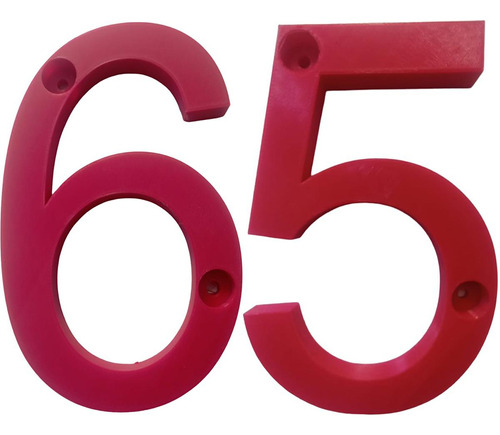 3d Números Para Departamentos, Mxdru-065, Número 65, 17.7cm