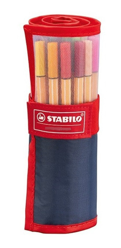 Marcador Rotulador Stabilo Point 88 25 Colores + Estuche