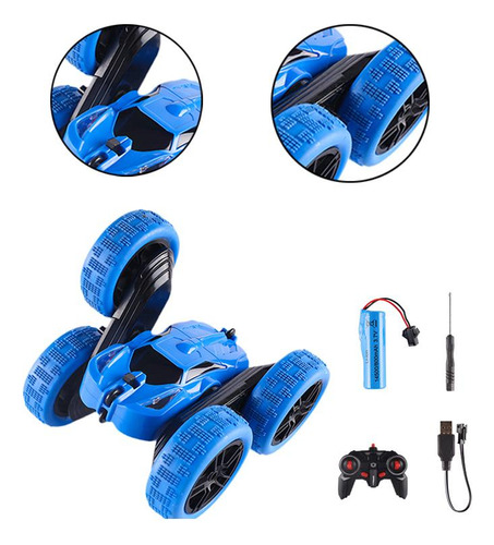 Coche De Acrobacias Rc De Juguete Con Control Remoto En Las