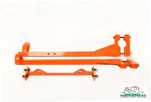Imagem 3 de 8 de Kit Flange Motor Ap Ferro Fundido No Chassis Do Fusca