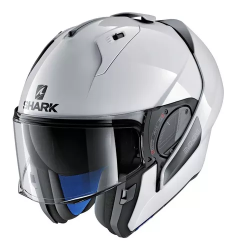 Casco Modular Shark Evo-one 2 Blank Talla Xlarge, Blanco