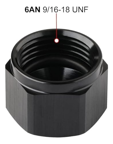 6an Hembra Flare Cap Port Plug Block Off Adaptador De Montaj