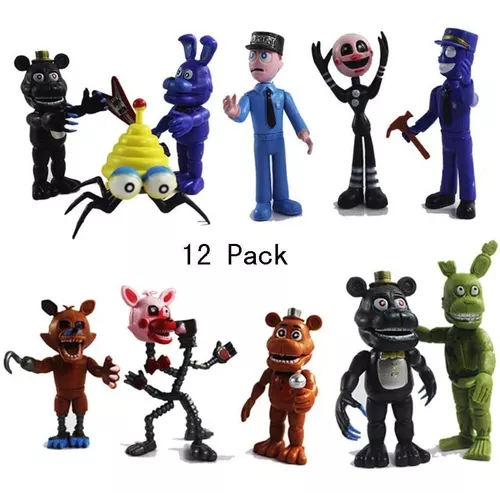 Cinco Noites No Freddy's Fnaf World - Kit Com 12 Unidades