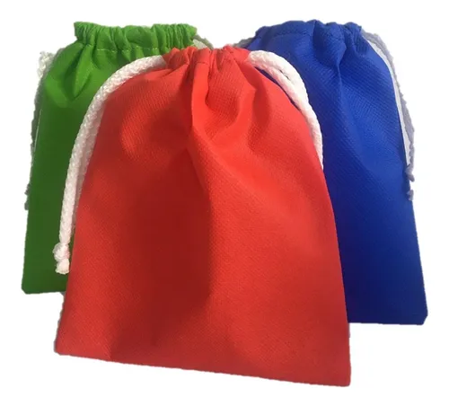 50 Bolsas Tula Cierre Reutilizable Tela Estampada 20cmx20cm