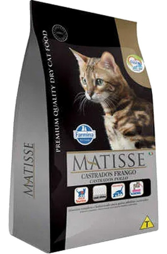 Ração Farmina Matisse Frango Gatos Adultos Castrados 7,5kg