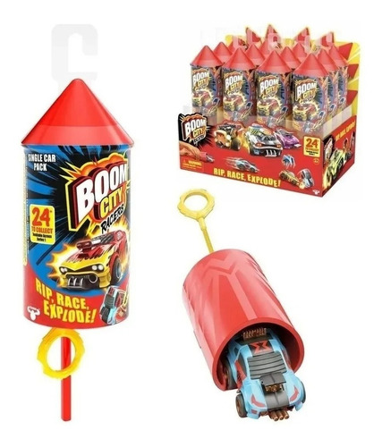 Vehiculo Con Lanzador Boom City Racers 40041 Pido Gancho