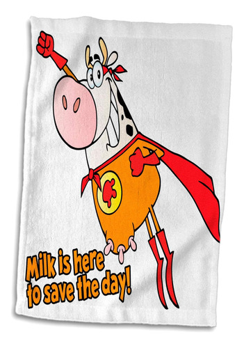 3d Rose Funny Super Cow Hero Milk Está Aquí Para Salvar