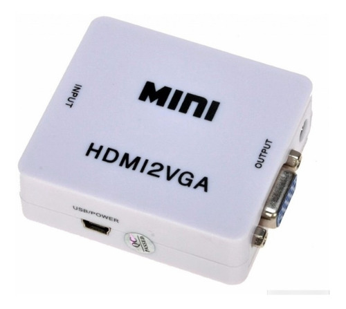 Conversor Señal Hdmi A Vga Digital A Analogico Adaptador Con