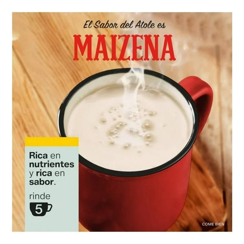 19 Pzas Fécula De Maíz Maizena Atole Fortificado Sabor Coco