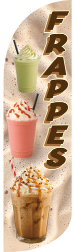 Bandera Publicitaria Frappe 2.8m Doble Cara Frappe-a