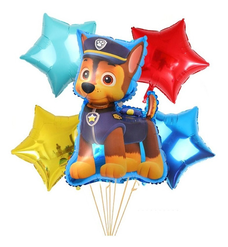  Paw Patrol Globos  Chese Con Gas Helio