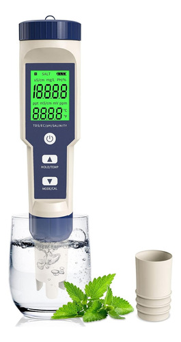 Comprobador Digital De Ph/ec/tds/temp./salinidad 5 En 1