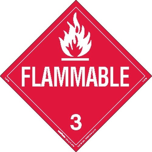 Labelmaster Z Rvw2 Flammable Liquid Hazmat Placard