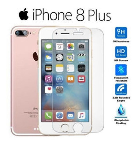 Vidrio Templado 3d iPhone 8 Plus Extra Fuerte Original Nuevo