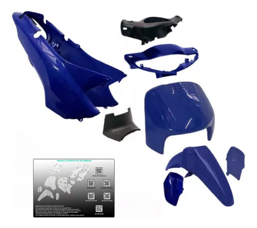 Kit Plasticos Carenado Keller Crono 9 Piezas + Calcos De Reg