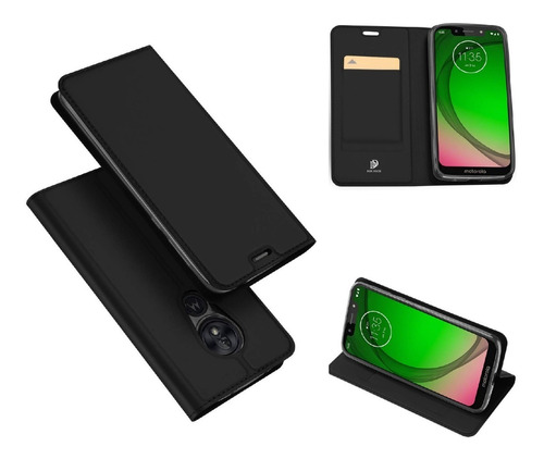 Capa Moto G7 Play Flip Dux Carteira Case Original Premium