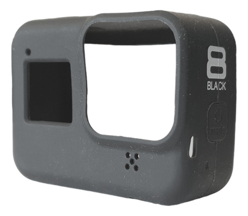 Funda De Silicón Compatible Gopro Hero 8 Black