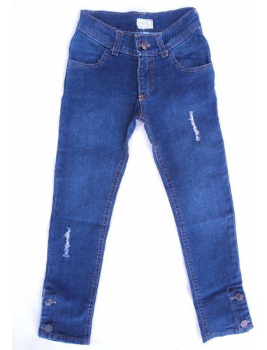 Pantalón Tiki Jeans Nena Infantil Talles 2 Al 16 Azul