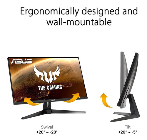 Imagen 6 de 8 de Monitor Asus Tuf Gaming 27 2k Hdr (vg27aq1a) - Wqhd (256...