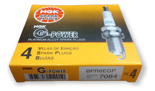 Kit X4 Bujías Ngk Bpr6egp Chevrolet Agile F2 2014/2016