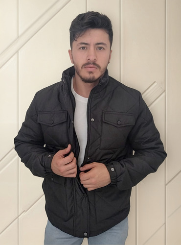 Campera Hombre Rombos Importada Corte Clasico