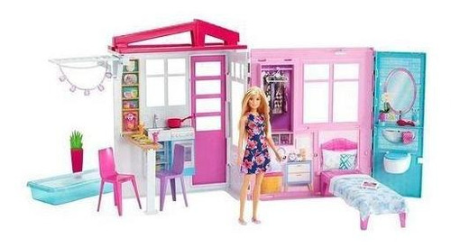Imagem 3 de 4 de Casa Da Barbie Com Boneca - Mattel - Fxg55