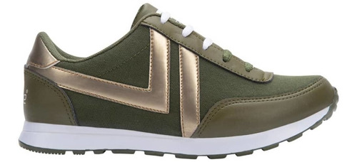 Tenis Casual Moda Urbana Verde Olivo Mujer