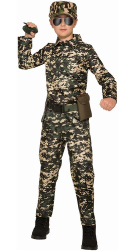 Disfraz De Militar Talla Small Para Niño Halloween