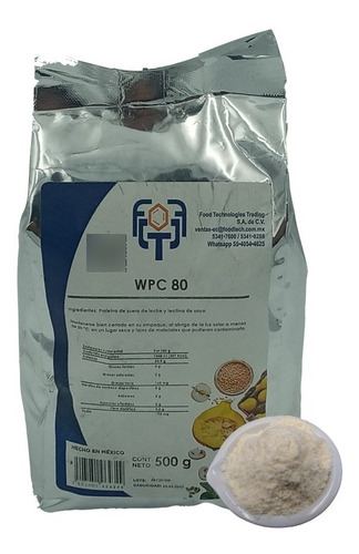 Wpc 80 (de Suero De Leche) 500 G