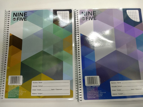 Kit 10 Cuaderno Profesional 90 Hojas C/5 , Nine To Five (Usado)