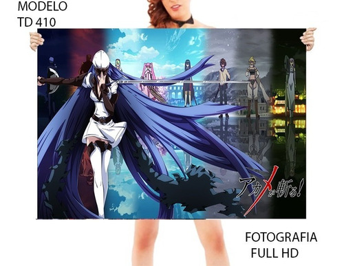 Panini Manga Akame Ga Kill  Fotografía  Hd  60 X 45 Cm 