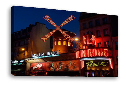 Cuadro Decorativo Canvas Moderno Moulin Rouge