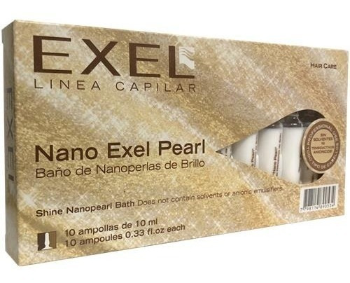 Ampolla Capilar Cabello Exel Nano Pearl Profesional 10 Ml