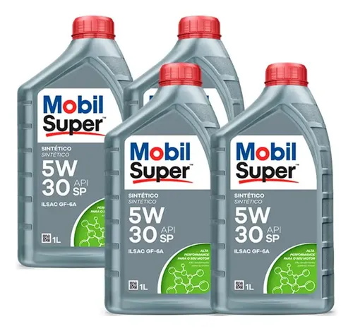 4 Litros Oleo Lubrificante Mobil Super 5w30 Sintético Api Sp