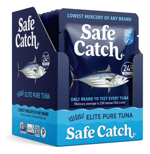 Safe Catch Elite Tuna Bolsa De AtĂșn Con Bajo Contenido De Me