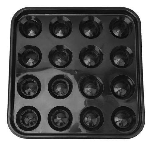 * Bandeja De Billar Con Capacidad Para 16 Bolas Pool Negro